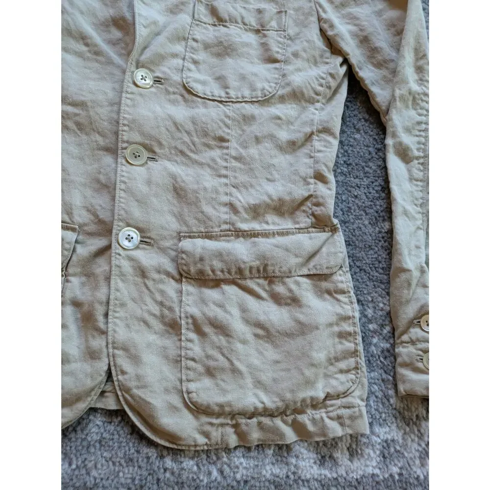 Vintage Ralph Lauren Rugby Women's 100% Linen Blazer Made In Japan - Size 0 RARE - Picture 8 of 16